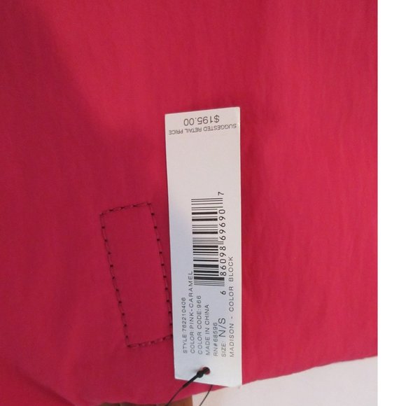 DKNY  Color Block Madison Leather Caramel Pink Tote Bag - Picture 7 of 7